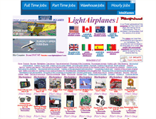 Tablet Screenshot of lightairplanes1.com